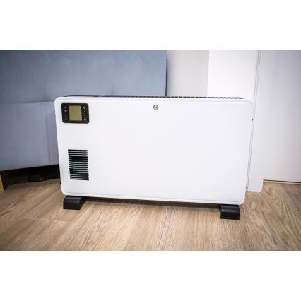 Brilagi - Elektrinis konvektorinis šildytuvas 1000/1300/2300W LCD/laikmatis/TURBO/termostatas+ valdymo pultas