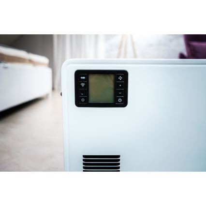 Brilagi - Elektrinis konvektorinis šildytuvas 1000/1300/2300W LCD/laikmatis/TURBO/termostatas+ valdymo pultas