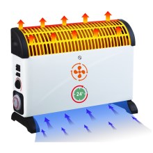 Brilagi - Elektrinis konvektorinis šildytuvas 750/1250/2000W laikmatis/termostatas