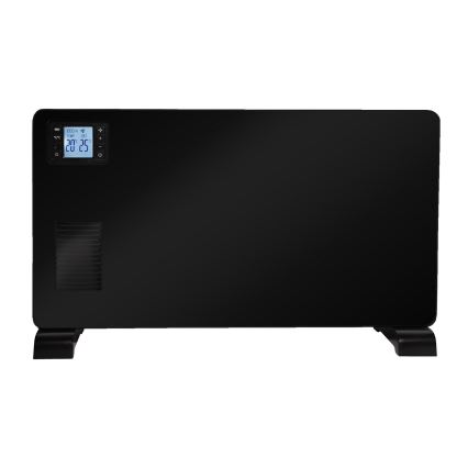 Brilagi - Elektrinis konvektorius šildytuvas 1000/1300/2300W LCD/timer/TURBO/termostatas juoda + nuotolinio valdymo pultas