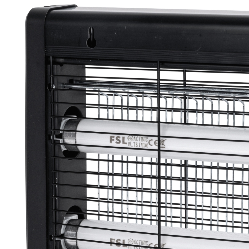 Brilagi - Elektrinis vabzdžių gaudytuvas 2xUV/18W/230V 100 m2 juoda