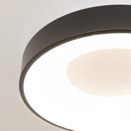 Brilagi - pritemdomas LED lubinis šviestuvas FALCON II LED/67W/230V 3000-6500K skersmuo 40 cm juodas + nuotolinis valdymas