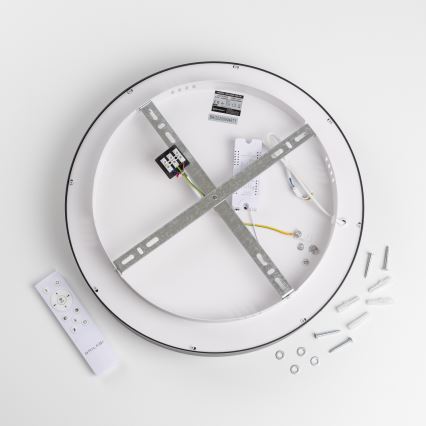 Brilagi - pritemdomas LED lubinis šviestuvas FALCON II LED/67W/230V 3000-6500K skersmuo 40 cm juodas + nuotolinis valdymas