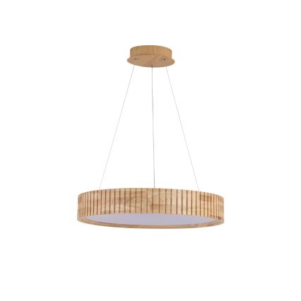 Brilagi - LED pakabinamas šviestuvas ant laido FALCON WOOD MODERN LED/30W/230V 3000/4000/6000K skersmuo 45 cm mediena