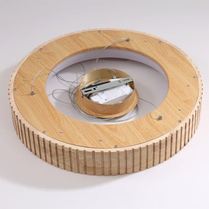 Brilagi - LED pakabinamas šviestuvas ant laido FALCON WOOD MODERN LED/30W/230V 3000/4000/6000K skersmuo 45 cm mediena