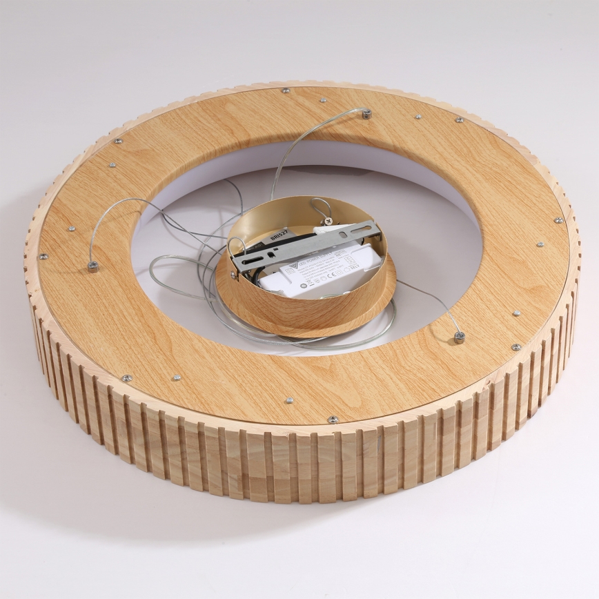 Brilagi - LED pakabinamas šviestuvas ant laido FALCON WOOD MODERN LED/30W/230V 3000/4000/6000K skersmuo 45 cm mediena