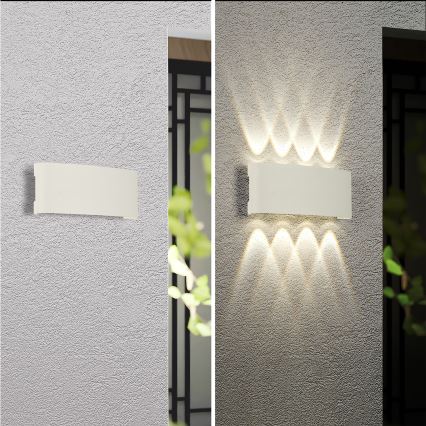 Brilagi - FLAREBOX LED lauko sieninis šviestuvas, 8 W, 230 V, baltas, IP65