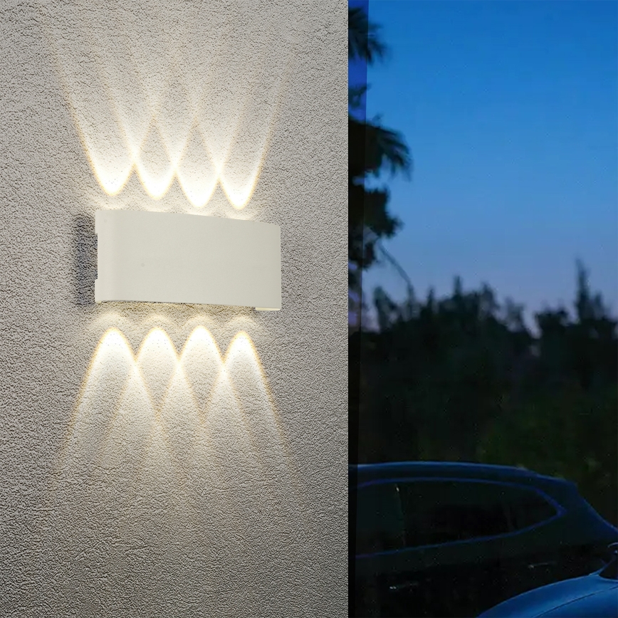 Brilagi - FLAREBOX LED lauko sieninis šviestuvas, 8 W, 230 V, baltas, IP65
