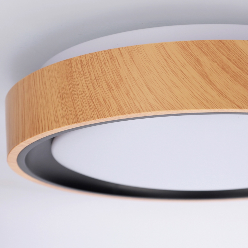Brilagi - LED lubinis šviestuvas FLOCO LED/24W/230V skersmuo 30 cm medžio dekoras/juoda
