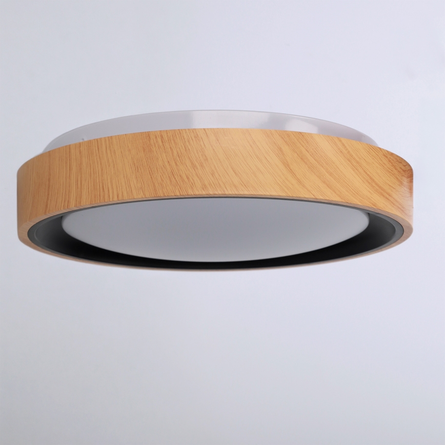 Brilagi - LED lubinis šviestuvas FLOCO LED/24W/230V skersmuo 30 cm medžio dekoras/juoda