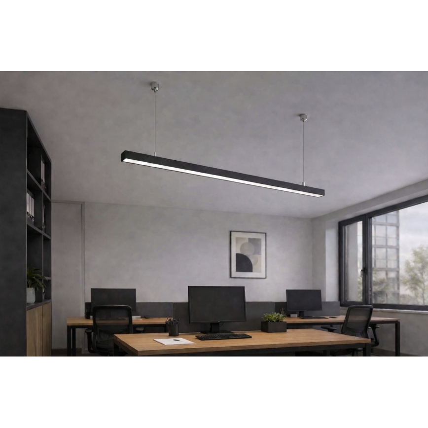 Brilagi - Pakabinamas LED šviestuvas FULLDAY LED/30/40/50W/230V 2700/4000/6000K 150 cm juodas