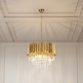 BRILAGI - Grandininė liustra CRISTAL 5xE14/40W/230V, skersmuo 45 cm