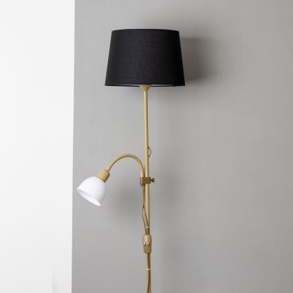 Brilagi - Grindinė lempa CERIA 2 viename 1xE27/100W/230V + 1xE14/25W auksinė/juoda