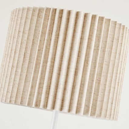 Brilagi - Grindinė lempa NORDIC WAVE 1xE27/15W/230V lino/balta