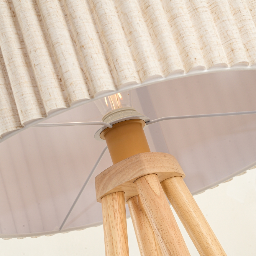 Brilagi - Grindinė lempa NORDIC WAVE 1xE27/15W/230V mediena/linas