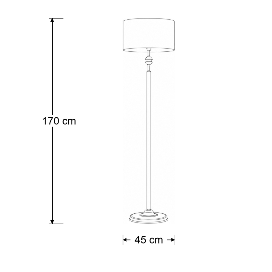 BRILAGI - Grindinė lempa SAPHIRE 1xE27/15W/230V kreminė/auksinė/patinuota