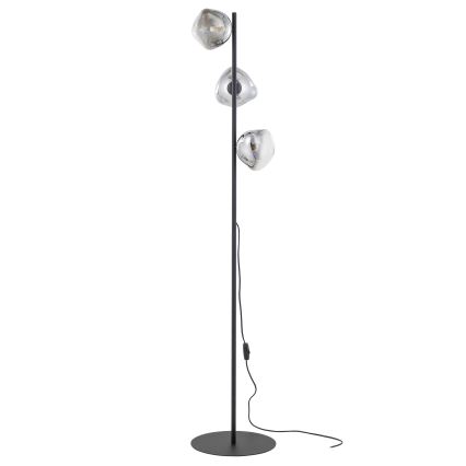 Brilagi - Grindinė lempa VULCANO 3xG9/8W/230V juoda/dūminė juoda