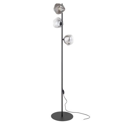 Brilagi - Grindinė lempa VULCANO 3xG9/8W/230V juoda/dūminė juoda