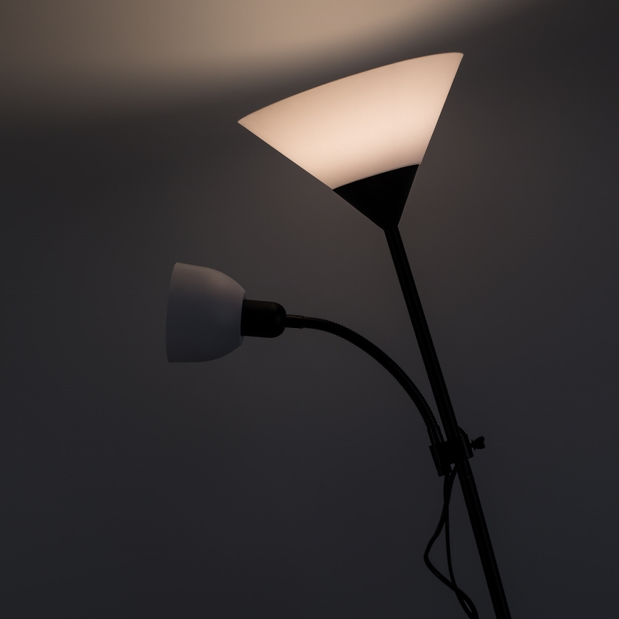 Brilagi - Grindinis šviestuvas ARIANA 1xE27/100W/230V + 1xE14/25W juodas