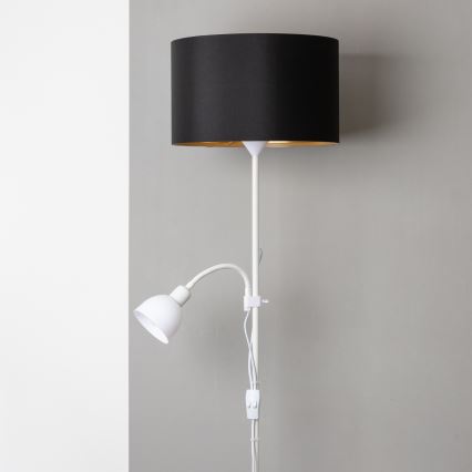 Brilagi - Grindinis šviestuvas CERIA 1xE27/100W/230V + 1xE14/25W balta/juoda