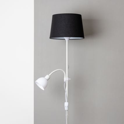 Brilagi - Grindinis šviestuvas CERIA 1xE27/100W/230V + 1xE14/25W balta/juoda