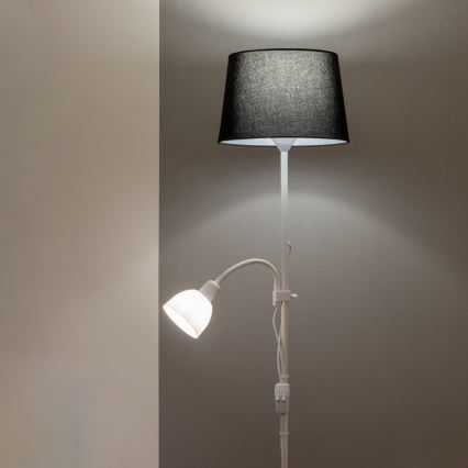 Brilagi - Grindinis šviestuvas CERIA 1xE27/100W/230V + 1xE14/25W balta/juoda