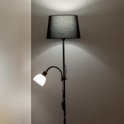 Brilagi - Grindinis šviestuvas CERIA 1xE27/100W/230V + 1xE14/25W juoda