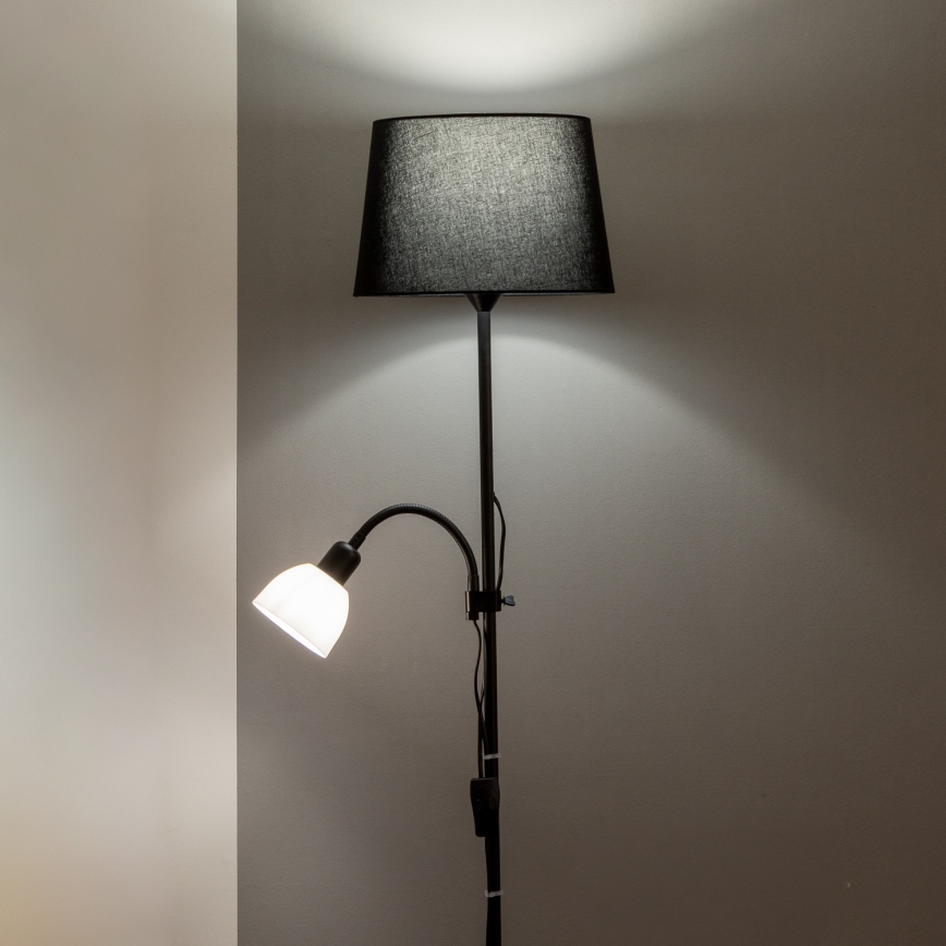 Brilagi - Grindinis šviestuvas CERIA 1xE27/100W/230V + 1xE14/25W juoda