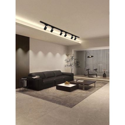 Brilagi - HUSKY bėginės sistemos taškinis šviestuvas 6xGU10/10W/230V juodas