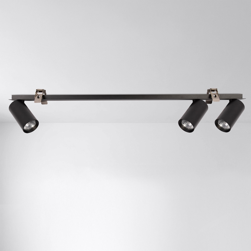 Brilagi - Įleidžiamas šviestuvas SELE 3xGU10/30W/230V juodas