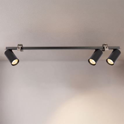 Brilagi - Įleidžiamas šviestuvas SELE 3xGU10/30W/230V juodas