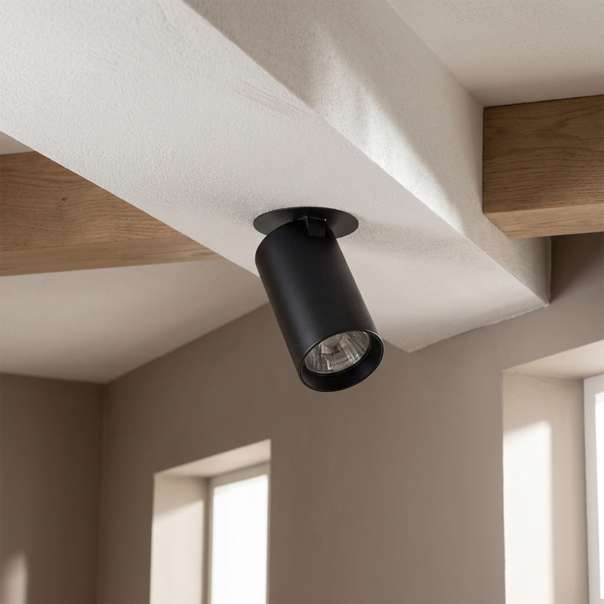 Brilagi - Įmontuojamas šviestuvas SELE 1xGU10/30W/230V juodas
