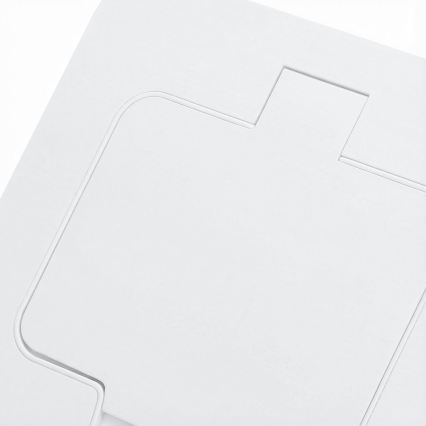 BRILAGI - INBOX įmontuojama virtuvinė rozetė IP55, balta, stačiakampė