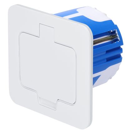 BRILAGI - INBOX įmontuojama virtuvinė rozetė IP55, balta, stačiakampė