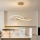 Brilagi - INFINITY LED reguliuojamo ryškumo liustra ant troselio LED/80W/230V 3000-6000K 80x80 cm auksinė + nuotolinis valdymas