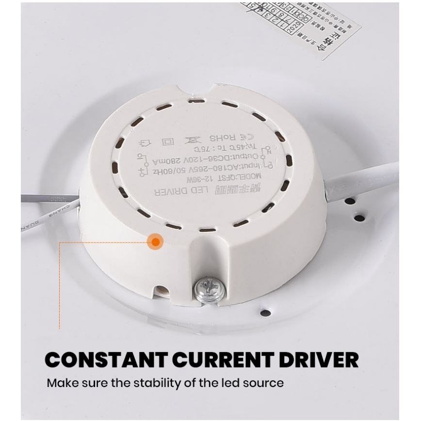 Brilagi - dimeriuojamas LED lubinis šviestuvas SMART LED/36W/230V Ø 48 cm 3000-6000K Wi-Fi Tuya Beacon + nuotolinis valdymas