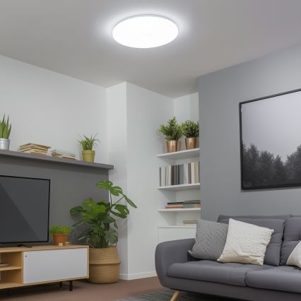 Brilagi - LED Dimeriuojamas lubinis šviestuvas SMART LED/24W/230V skersmuo 38 cm 3000-6000K Wi-Fi Tuya Beacon + nuotolinis valdymas