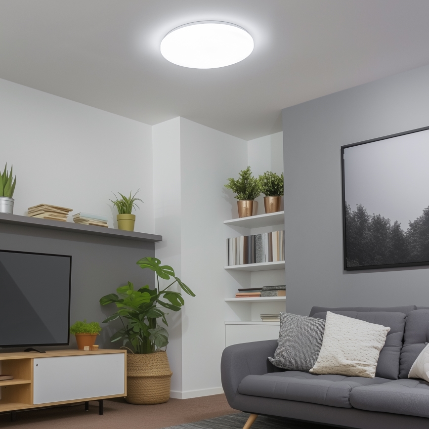 Brilagi - LED Dimeriuojamas lubinis šviestuvas SMART LED/24W/230V skersmuo 38 cm 3000-6000K Wi-Fi Tuya Beacon + nuotolinis valdymas