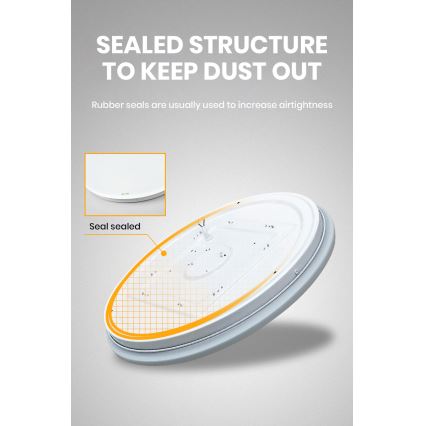 Brilagi - LED Dimeriuojamas lubinis šviestuvas SMART LED/24W/230V skersmuo 38 cm 3000-6000K Wi-Fi Tuya Beacon + nuotolinis valdymas