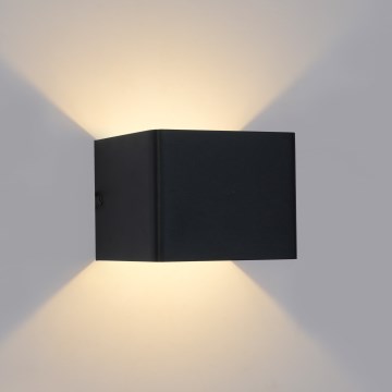 Brilagi - juodas lauko LED sieninis šviestuvas DONNANI LED/5W/230V IP44