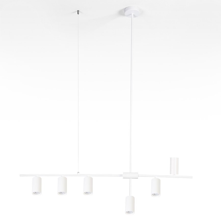Brilagi - kabantis šviestuvas ant laido CRANE 6xGU10/30W/230V baltas