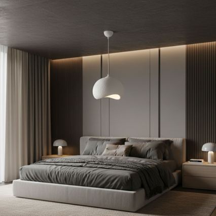 Brilagi - Kabantis šviestuvas ant laido WABI SABI 1xE27/40W/230V, skersmuo 34 cm, baltas