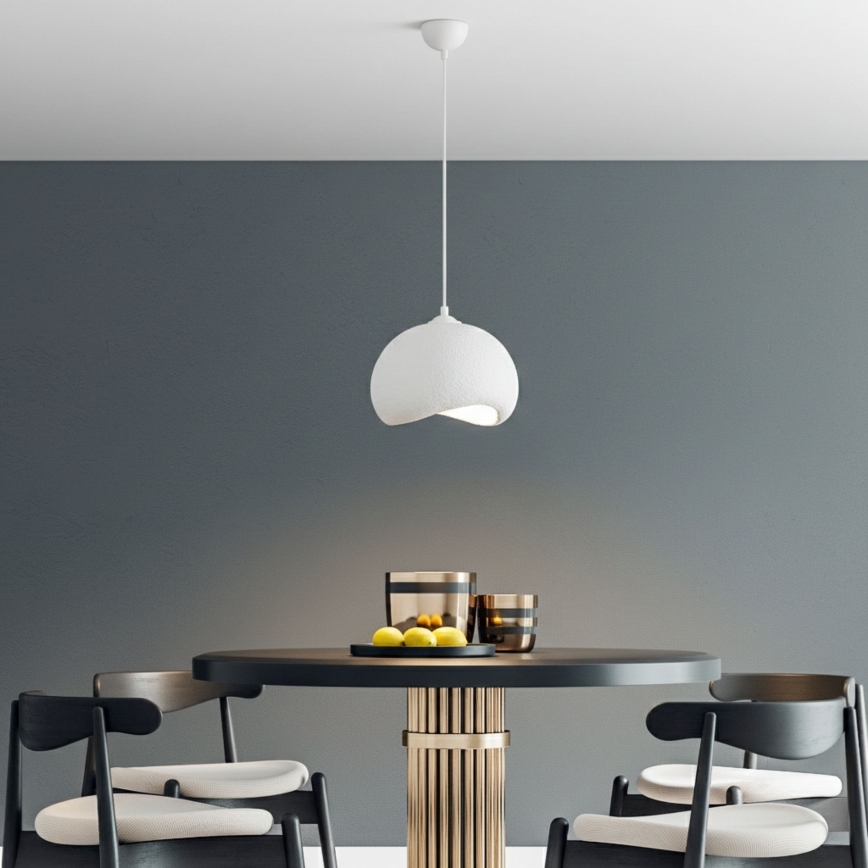 Brilagi - Kabantis šviestuvas ant laido WABI SABI 1xE27/40W/230V, skersmuo 34 cm, baltas