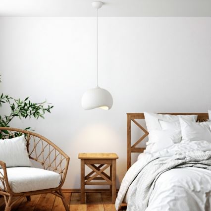 Brilagi - Kabantis šviestuvas ant laido WABI SABI 1xE27/40W/230V, skersmuo 34 cm, baltas