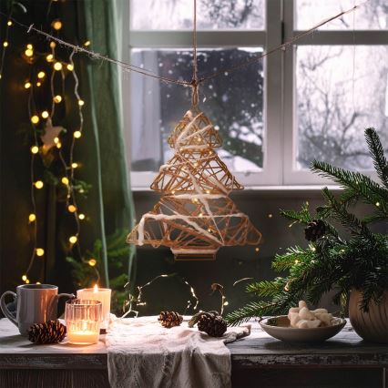 Brilagi - kalėdinė LED dekoracija LED/2xAA 34x31 cm eglutė