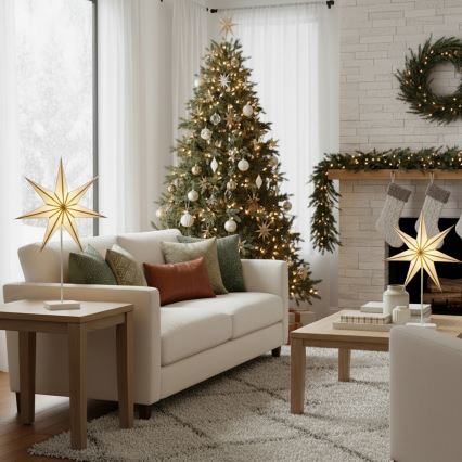 Brilagi - Kalėdinė LED dekoracija LED/3xAA 66x40 cm žvaigždė