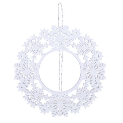 Brilagi - kalėdinis LED vainikas 30 cm, maitinimas 2xAA