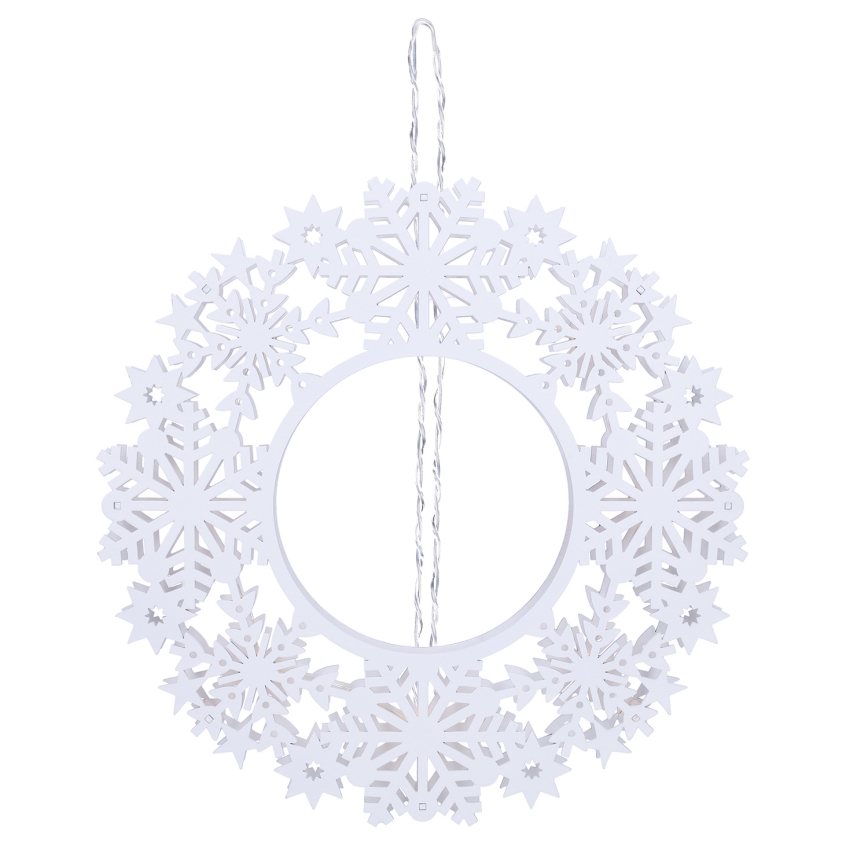 Brilagi - kalėdinis LED vainikas 30 cm, maitinimas 2xAA