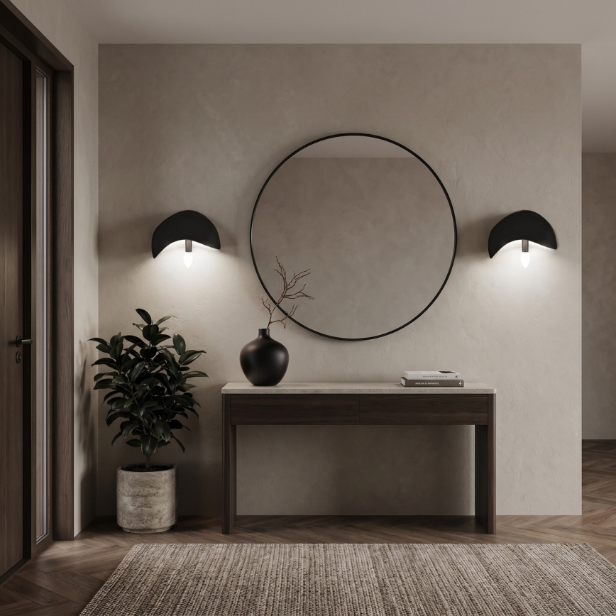 Brilagi - Komplektas 2 vnt. sieninių šviestuvų WABI SABI, 1xE14/40W/230V, juoda