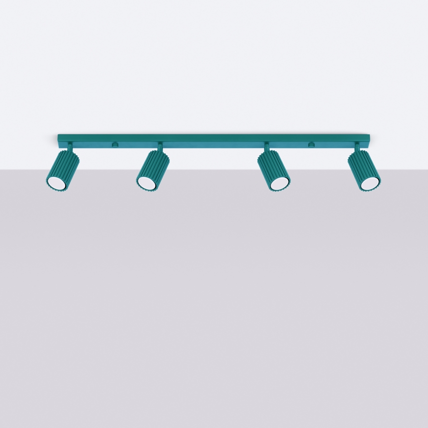 Brilagi - Kryptinis šviestuvas CRESTO 4xGU10/10W/230V turkio spalvos